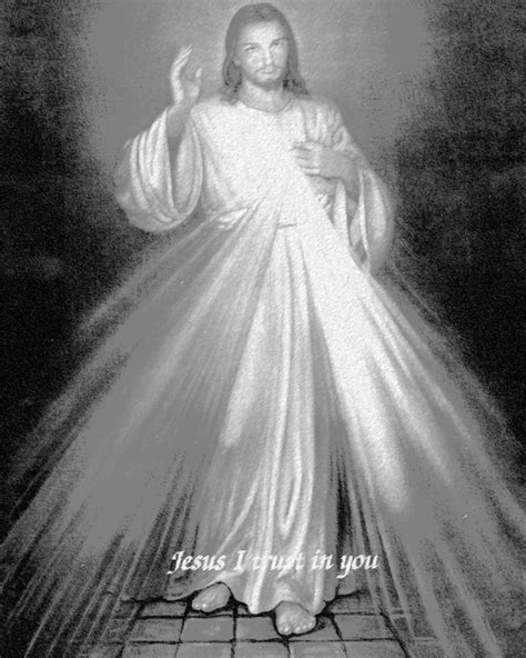 Divine Mercy B Chalk And Charcoal Effect Catholic Picture Etsy