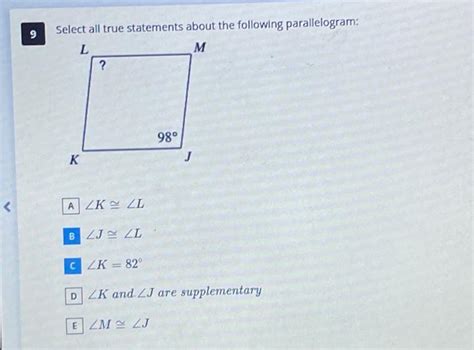 Solved Select All True Statements About The Following