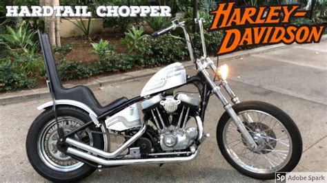 Hardtail Chopper Harley Davidson Rigid Evolution Sportster Youtube