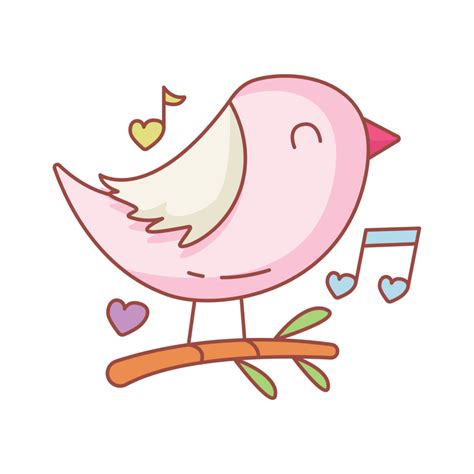 bird singing sticker 18873843 PNG