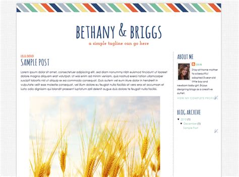 Bethany Blogspot Template | Blog template, Blogger templates, Templates