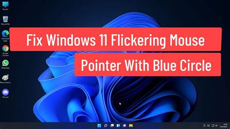 Fix Windows 11 Flickering Mouse Pointer With Blue Circle Hp Computers