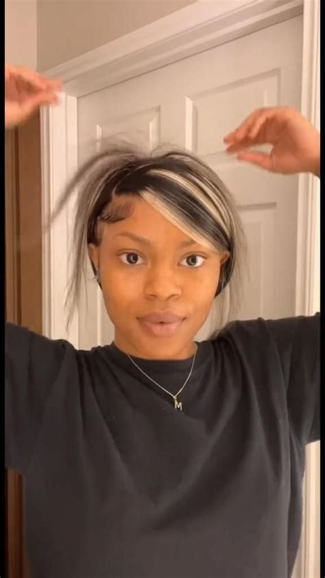 Sunber Chocolate Brown With Peek A Boo Blonde Highlights Lace Front Wig