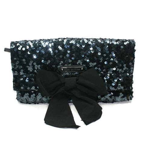 Juicy Couture Black Sequin Large Clutch Bag Yhruo Juicy Couture