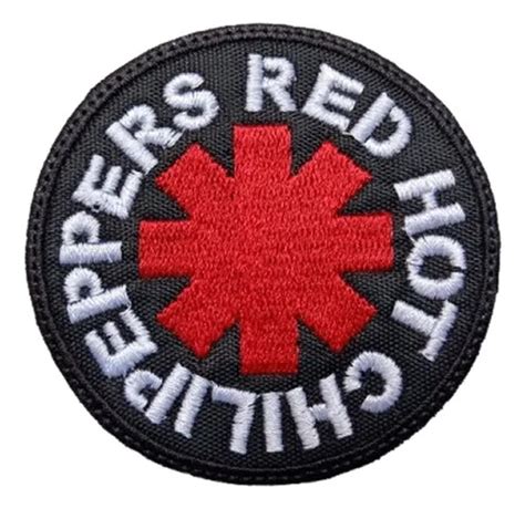Parche Bordado Red Hot Chili Peppers Cm P Coser Sticker Negro Bordado Meses Sin Inter S