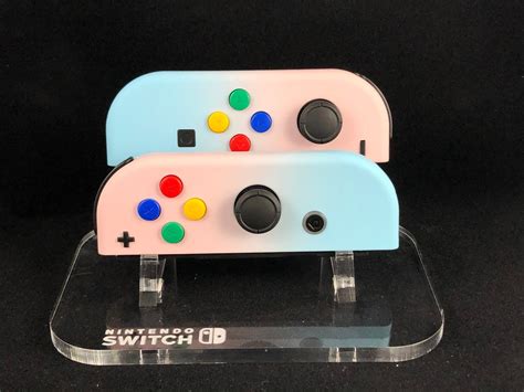 Custom Pink & Blue Pastel Nintendo Switch Controller Set — Your Custom ...