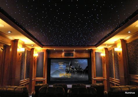 I Love The Starry Ceiling In This Home Theater Home Theater Rooms