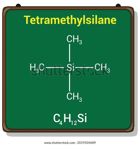 Chemical Structure Tetramethylsilane C4h12si Stock Vector (Royalty Free ...