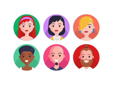 Avatar Icons By Dighital On Dribbble