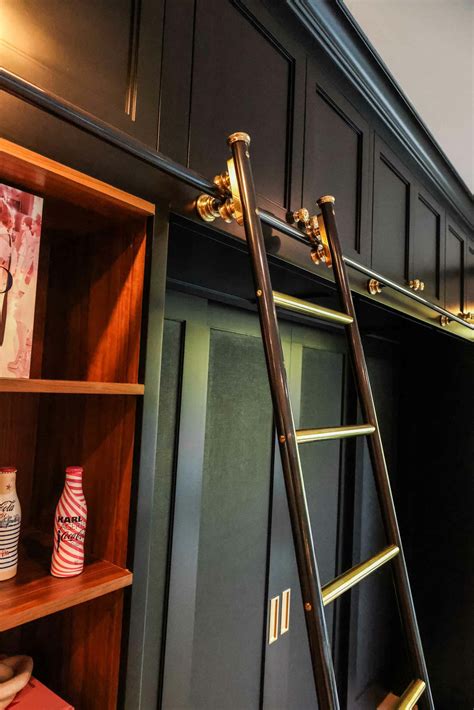 Made To Measure Kitchen Rolling Ladder Andrew Nebbett Designs