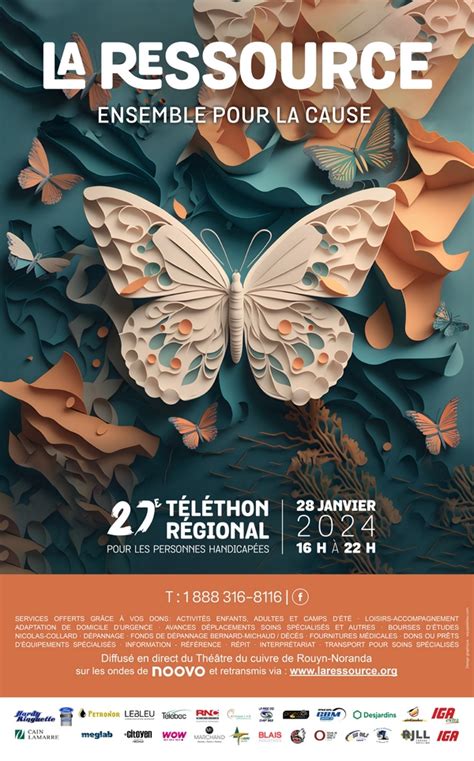 Téléthon 2024 La Ressource pour personnes handicapées Abitibi