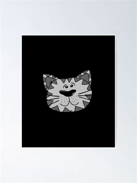 "Cute Cat Face Emoji" Poster by PrintPress | Redbubble