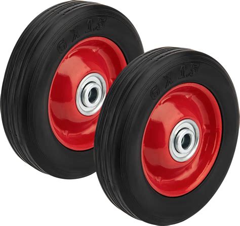 6” X 15” Rubber Wheels 6 Inch Hand Truck Wheels 12” Axle