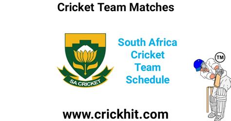 South Africa Cricket Team Schedule 2023-24 - Crickhit