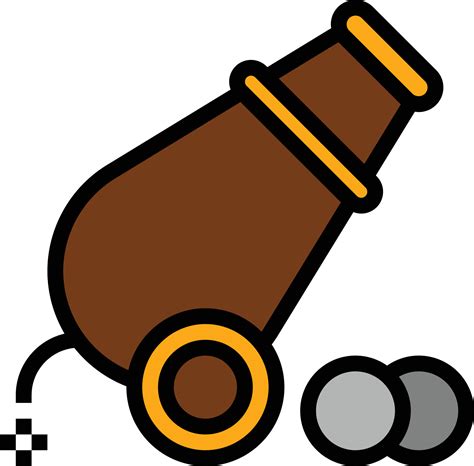 cannon show circus - filled outline icon 14054770 Vector Art at Vecteezy