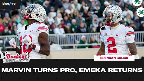 Ohio State Marvin Harrison Jr Turns Pro Emeka Egbuka Announces