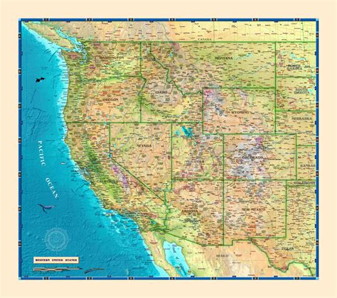 Detailed Road Map Of Western United States | Printable Map Of USA