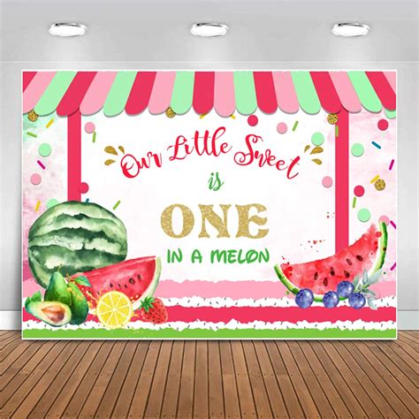 Amazon Sensfun Watermelon Backdrop One In A Melon Party