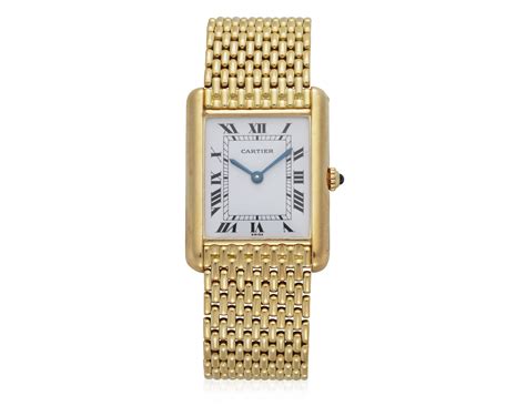 CARTIER 'TANK' GOLD WATCH, | Christie’s