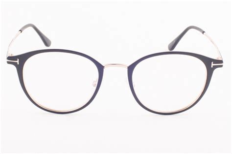 Tom Ford Matte Black Blue Block Eyeglasses Tf B Mm