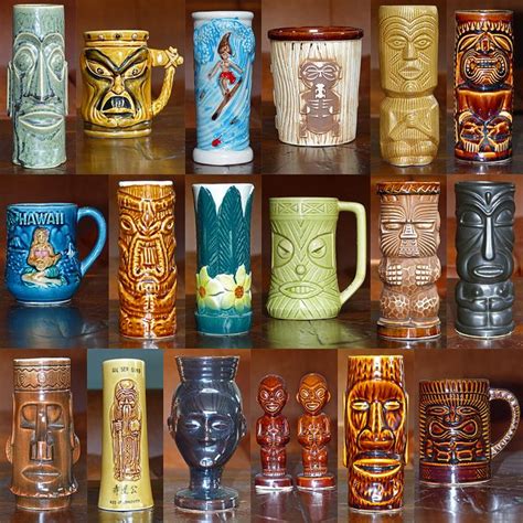 Tiki Mugs Vintage Mugs From The 1950s 60s 70s Tiki Bar Decor