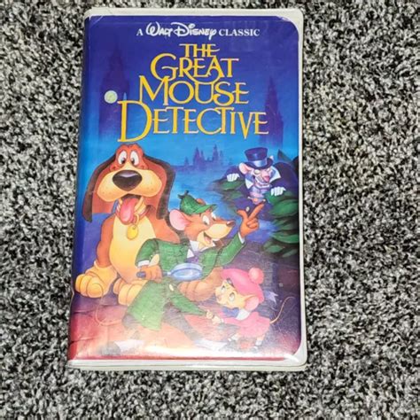 The Great Mouse Detective Vhs Walt Disney Classic Black Diamond