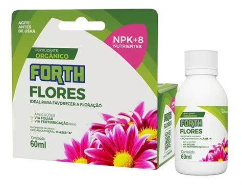 Fertilizante Adubo Orgânico Forth Flores Concentrado 60ml MercadoLivre