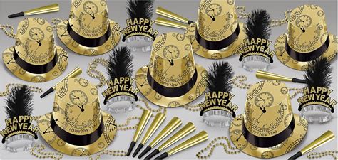 Amazon Beistle Black Gold Happy New Year S Eve Party Supplies