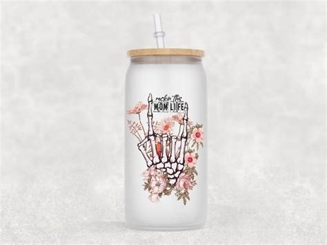 Momlife 13oz 18oz Frosted Beer Can Glass Coffee Can Glass Etsy