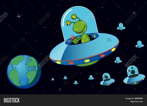 Alien Invasion Vector And Photo Free Trial Bigstock