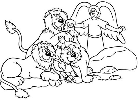 Daniel In The Lions Den Coloring Page Sundayschoolist