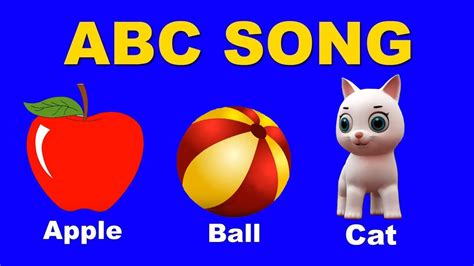 A For Apple B For Ball C For Cat D For Dog Song By Shaan Preschool