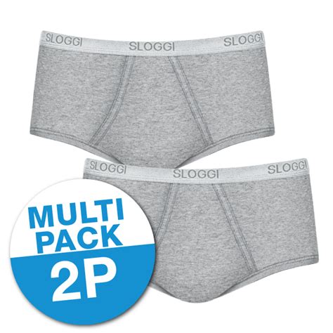 Sloggi Men Basic Heren Maxi Pack Grey Voordelig Online Kopen