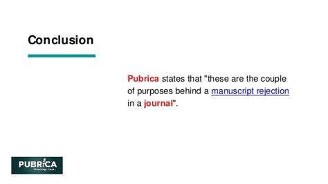 What Are The Major Reasons For Scientific Manuscript Rejection Pubrica