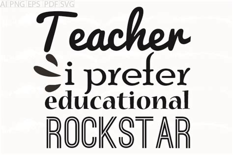 About Teacher I Prefer Educational Svg Graphic By Graphics Plus · Creative Fabrica