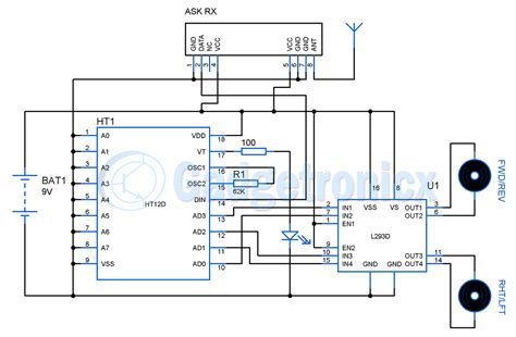 Wireless Remote Control Car Circuit Diagram » Wiring Diagram