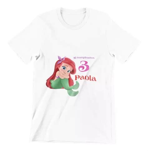 Playeras De Cumplea Os La Sirenita Ariel Disney En Venta En Tlalpan