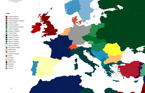 Entente Moscow Pact Mid Cold War Map R Kaiserreich