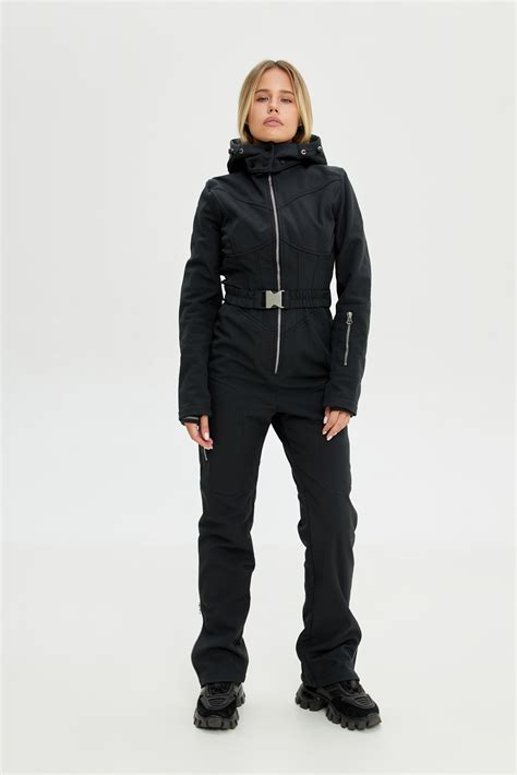 Women's Ski Suit One Piece | DENALI - WHITE - BLACK | Ski & Snowboard