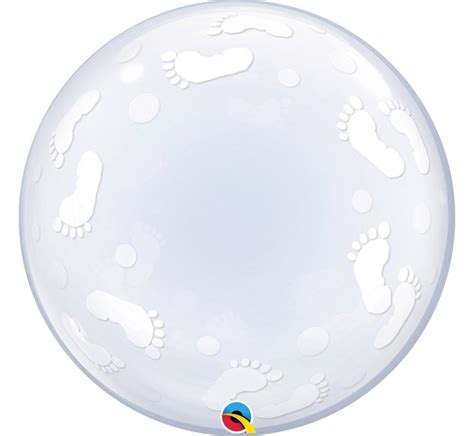 Balon foliowy 22 Baby Footprints Qualatex Przyjęcia i okazje w