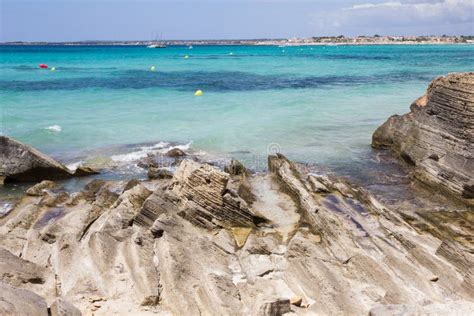 Es Trenc beach, Mallorca stock image. Image of paradise - 105510093