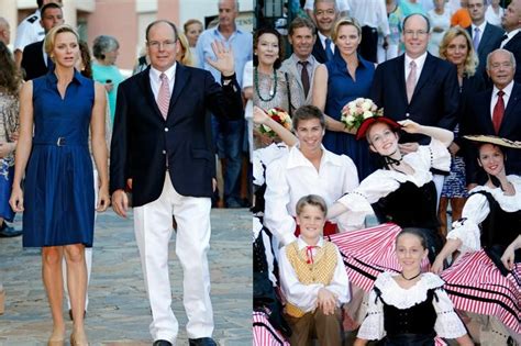 Princeza Arlin I Princ Albert Od Monaka Na Tradicionalnom Pikniku Foto