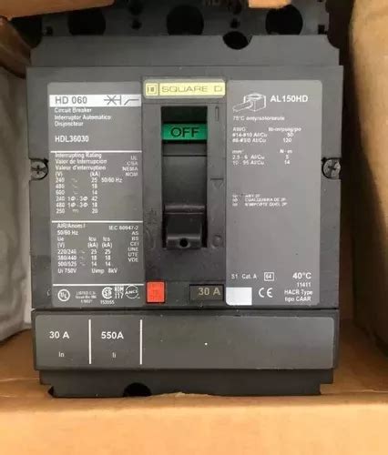 Hdl 36030 Interruptor Termomagnetico Square D 30 Amperes Meses Sin