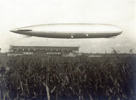 The LZ 127 Zeppelin In Flight Photograph Wisconsin Historical Society