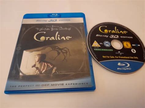 Coraline 3d Edition Region B Blu Ray Vgc Promotional Version Eur 10