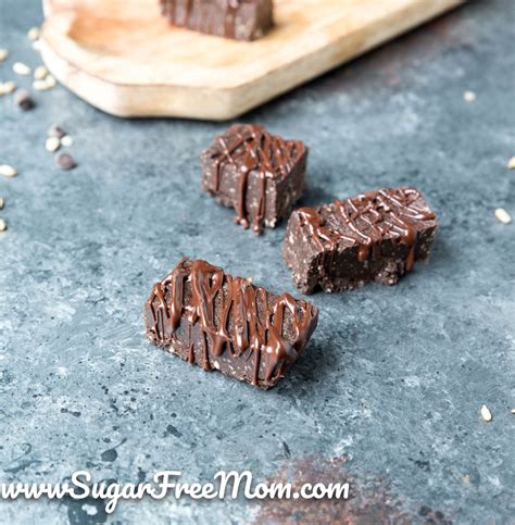 Sugar Free Low Carb Keto Chocolate Protein Bars (Nut Free) - Sugar-Free Mom