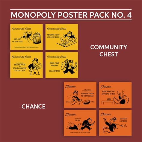 Monopoly Chance Cards Back