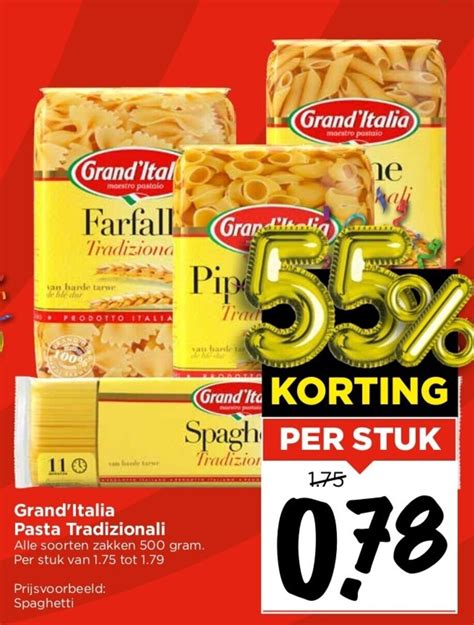 Grand Italia Pasta Tradizionali 500 Gram Aanbieding Bij Vomar