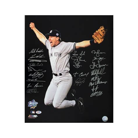 NY Yankees 1998 World Series Champions Autographed 16x20 Photo PSA/DNA ...