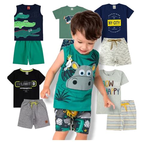 Marca De Roupa Infantil Boa E Barata - KIT 6 PEÇAS - Roupa Infantil Menino Masculino Qualidade Premium Alto ...
